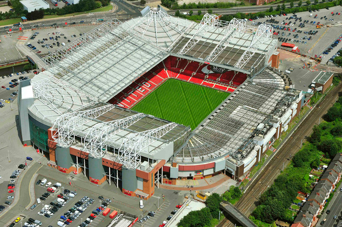 Manchester United aerial image